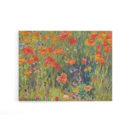 "Artery8 Vonnoh Robert William Poppies Floral Canvas Wall Art Print - Size: W18"" x H24""" - thumbnail 1
