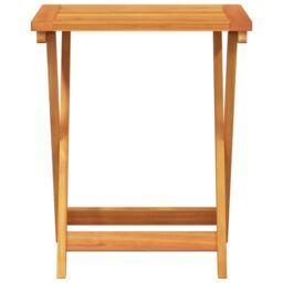 Berkfield Home Folding Garden Table 50x36x60 cm Solid Wood Acacia in Brown - Size: 50 x 36 x 60 cm - thumbnail 4