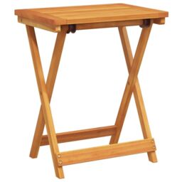 Berkfield Home Folding Garden Table 50x36x60 cm Solid Wood Acacia in Brown - Size: 50 x 36 x 60 cm - thumbnail 6