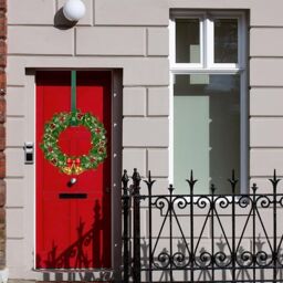 Shatchi 38Cm Metal Wreath Hanger - Stylish & Durable in Green - Size: 1 Pack - thumbnail 4