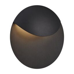 Nordlux Modern Outdoor Wall Light Black Aluminium Intergrated LED Coastal/Marine Safe - Mains Powered, IP54 - thumbnail 1