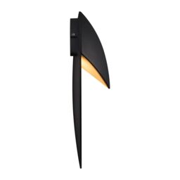 Nordlux Modern Outdoor Wall Light Black Aluminium Intergrated LED Coastal/Marine Safe - Mains Powered, IP54 - thumbnail 3