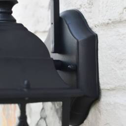 EONLION Contemporary Traditional Garden Lantern Outdoor Lighting IP44 in Black - thumbnail 3