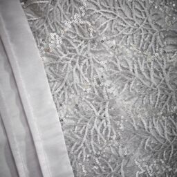 Portfolio Home Rouen Duvet Cover Set in Silver - Size: Double - thumbnail 4