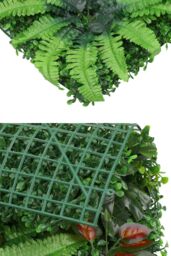 Neel Blue Artificial Hedge Panels Green Grass Wall Backdrop, Barries Flowers - thumbnail 4