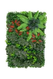 Neel Blue Artificial Hedge Panels Green Grass Wall Backdrop, Barries Flowers - thumbnail 1