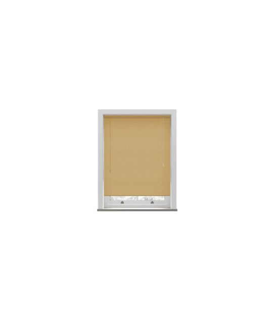 New Edge Blinds Natural Wood Grain PVC Venetian Blind 152cm Drop (25mm Slats) - Size: 55 cm width x 152 cm drop - image 1