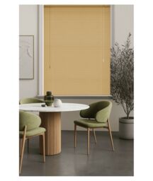 New Edge Blinds Natural Wood Grain PVC Venetian Blind 152cm Drop (25mm Slats) - Size: 55 cm width x 152 cm drop - thumbnail 4