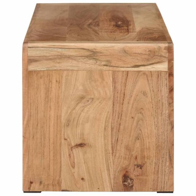 Berkfield Home TV Stand 110x33x33 cm Solid Wood Acacia in Brown - Size: 110 x 33 x 33 cm - image 1