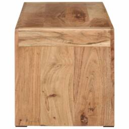 Berkfield Home TV Stand 110x33x33 cm Solid Wood Acacia in Brown - Size: 110 x 33 x 33 cm