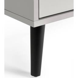Cheshire Premium Arden 2 Drawer Silk Grey Bedside Unit - thumbnail 4