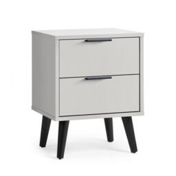 Cheshire Premium Arden 2 Drawer Silk Grey Bedside Unit
