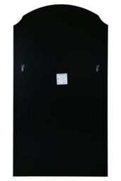 "MirrorOutlet Black Edged Dual Arch Curved Edge Wall Mirror 63""x35"" (160 X 90cm) - Size: 1 Pack" - thumbnail 3