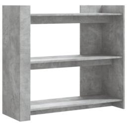 Berkfield Home Console Table Concrete Grey 100x35x90 cm Engineered Wood - Size: 100 x 35 x 90 cm
