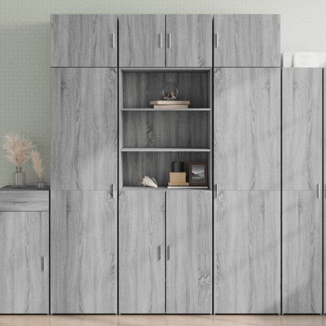 Berkfield Home Highboard Grey Sonoma 70x42.5x185 cm Engineered Wood - image 1