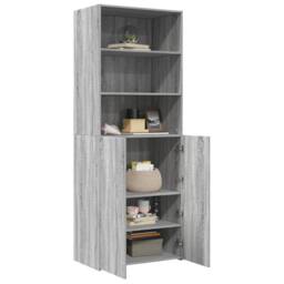 Berkfield Home Highboard Grey Sonoma 70x42.5x185 cm Engineered Wood - thumbnail 3