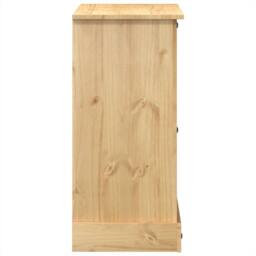Berkfield Home Chest of Drawers Corona 110x43x91 cm Solid Wood Pine in Light Brown - Size: 110 x 43 x 91 cm - thumbnail 5