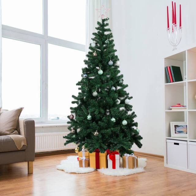 Alivio 6ft Natural Looking Artificial Christmas Tree for Home Office with Stand in Light Green - image 1