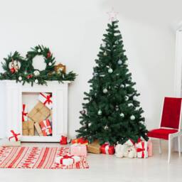 Alivio 6ft Natural Looking Artificial Christmas Tree for Home Office with Stand in Light Green - thumbnail 4