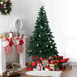 Alivio 6ft Natural Looking Artificial Christmas Tree for Home Office with Stand in Light Green - thumbnail 2