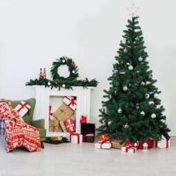 Alivio 6ft Natural Looking Artificial Christmas Tree for Home Office with Stand in Light Green - thumbnail 3