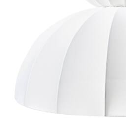 Wyld and Coco Faux Silk Pendant Lamp White - Modern Ceiling Light - thumbnail 7