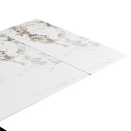 Home Detail Berrie Extending White Sintered Stone Ceramic Dining Table - thumbnail 6