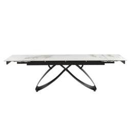Home Detail Berrie Extending White Sintered Stone Ceramic Dining Table - thumbnail 7