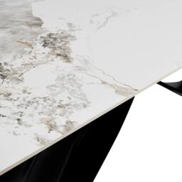 Home Detail Berrie Extending White Sintered Stone Ceramic Dining Table - thumbnail 4