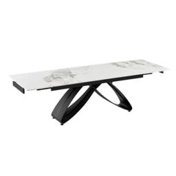 Home Detail Berrie Extending White Sintered Stone Ceramic Dining Table - thumbnail 2