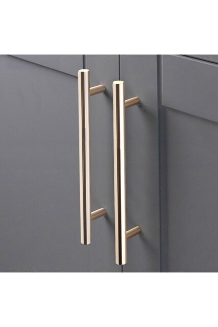 Living and Home 2Pcs Gold Brushed Cabinet Pulls Aerospace-grade Aluminum Drawer Handles Wardrobe Handles, 160mm(6.23 Inch) Hole Center - image 1