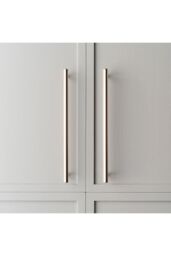 Living and Home 2Pcs Gold Brushed Cabinet Pulls Aerospace-grade Aluminum Drawer Handles Wardrobe Handles, 160mm(6.23 Inch) Hole Center - thumbnail 2