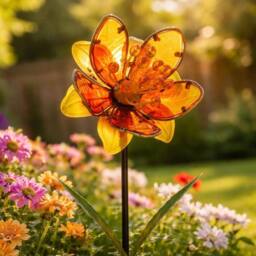 Marco Paul 86cm Solar Yellow Flower Stake Light - thumbnail 7