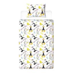 Looney Tunes Thats´s All Folks Reversible Duvet Set in Blue - Size: Single - thumbnail 2