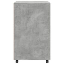 Berkfield Home Rolling Cabinet Concrete Grey 60x48x81 cm Engineered Wood - Size: 60 x 48 x 81 cm - thumbnail 5