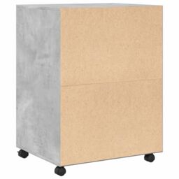 Berkfield Home Rolling Cabinet Concrete Grey 60x48x81 cm Engineered Wood - Size: 60 x 48 x 81 cm - thumbnail 6