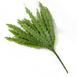 Leaf 40cm Artificial Crocodile Fern Plant in Green - thumbnail 3