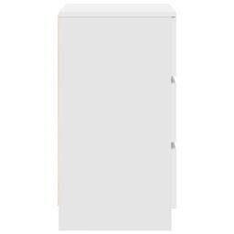 Berkfield Home Bedside Cabinets with 3 Drawers 2 pcs White 39x35x65 cm - Size: 39 x 35 x 65 cm - thumbnail 8