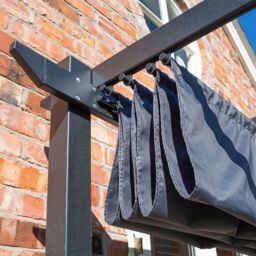 Rowlinsons Venetian 4x3 Canopy - Aluminium - L300 x W395.5 x H234.5 cm - Grey - thumbnail 3