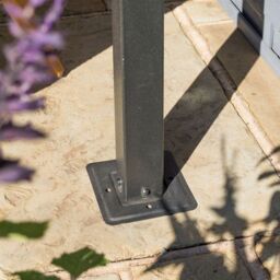 Rowlinsons Venetian 4x3 Canopy - Aluminium - L300 x W395.5 x H234.5 cm - Grey - thumbnail 5
