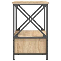Berkfield Home Durable Bedside Tables 2 pcs Sonoma Oak 50x41x65 cm Engineered Wood in Light Tan - Size: 50 x 41 x 65 cm - thumbnail 8
