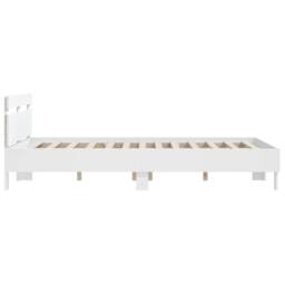 Berkfield Home Durable Bed Frame with LED without Mattress White 150x200 cm King Size - thumbnail 8