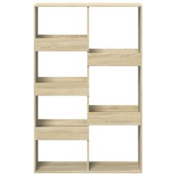 Berkfield Home Bookcase Sonoma Oak 100x33x155.5 cm Engineered Wood in Brown - thumbnail 4