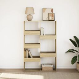 Berkfield Home Bookcase Sonoma Oak 100x33x155.5 cm Engineered Wood in Brown - thumbnail 3