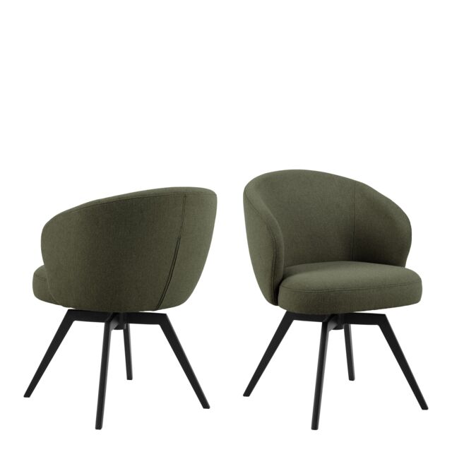 Furniture To Go Darlene Dining Chair with Armrest & Swivel Function in Green - image 1