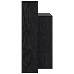 Berkfield Home Computer Desk Black oak Engineered wood, Black oak veneer Compact - thumbnail 5