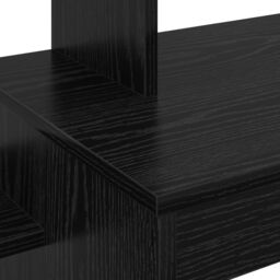Berkfield Home Computer Desk Black oak Engineered wood, Black oak veneer Compact - thumbnail 7