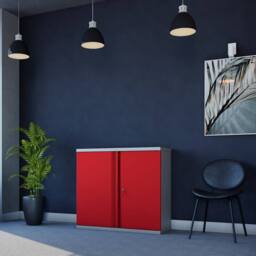 Phoenix Safe Company Steel Storage Cupboard in Red with Key Lock, SCL0891GRK - Size: 800mm - thumbnail 6