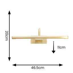 ValueLights Alana Single Picture Wall IP44 Rated Bathroom Integrated LED Wall Light in Gold - thumbnail 4