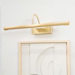 ValueLights Alana Single Picture Wall IP44 Rated Bathroom Integrated LED Wall Light in Gold - thumbnail 3